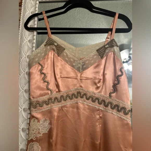 Coach NWT silk slip dress. Size 6 - Picture 8 of 12